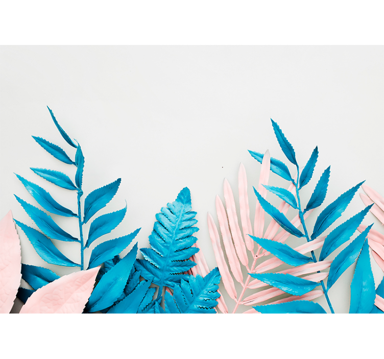 Luonto valokuvatapetti trooppinen lehtimuotoilu - Tenstickers