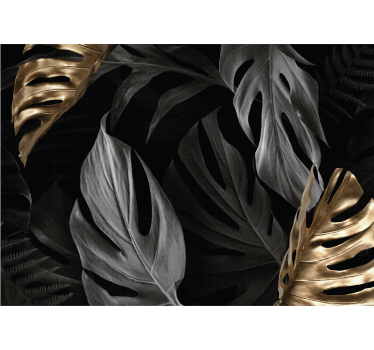 Tropiikin lehtikuvastot luonto valokuvatapetti - Tenstickers