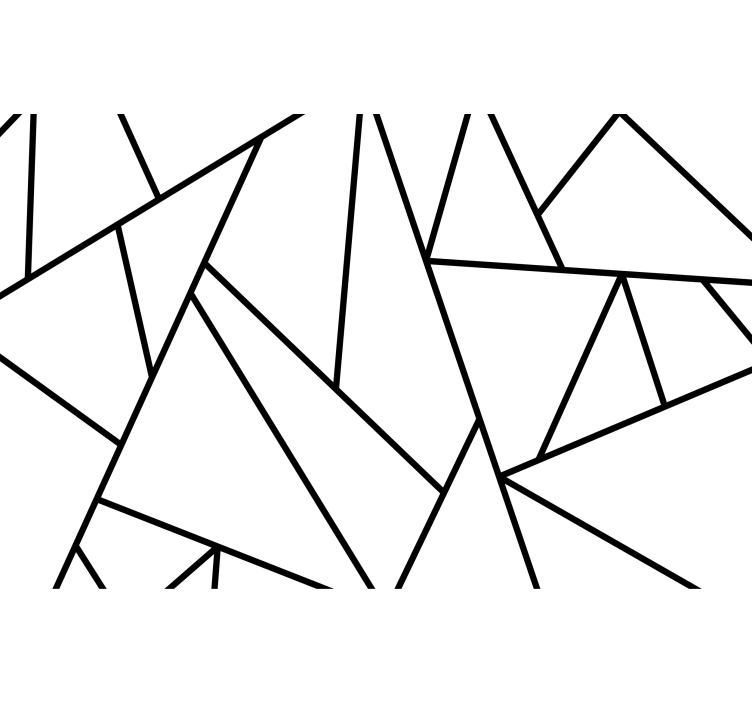 Abstrakti valokuvatapetti geometriset mustat viivat - Tenstickers
