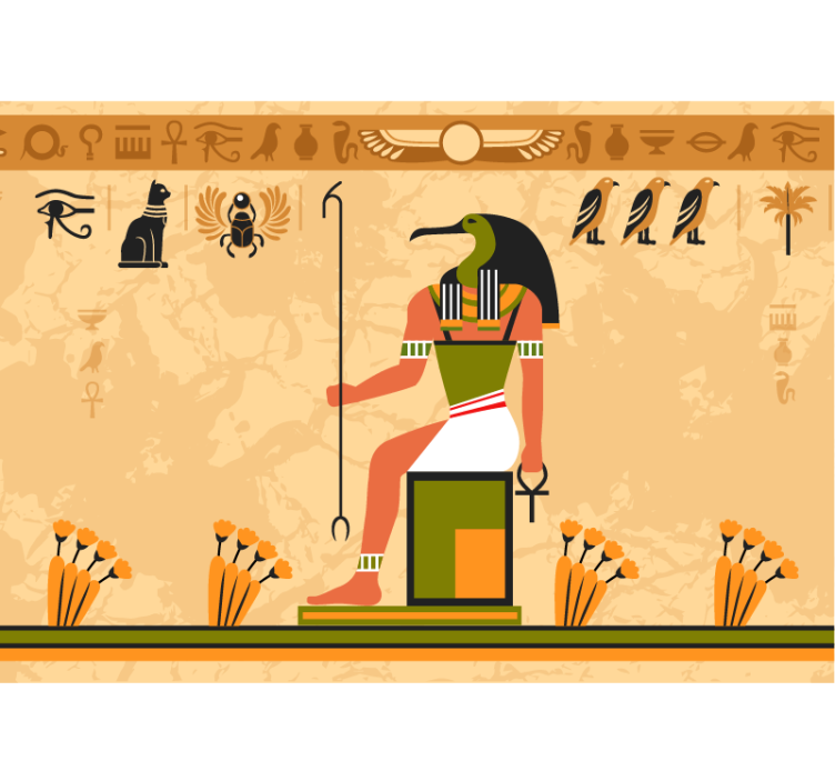 Thoth egyptin jumala eläin valokuvatapetti - Tenstickers