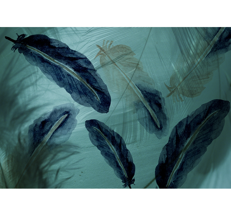 Hienot lehden kuvastot muut kukat valokuvatapetti - Tenstickers