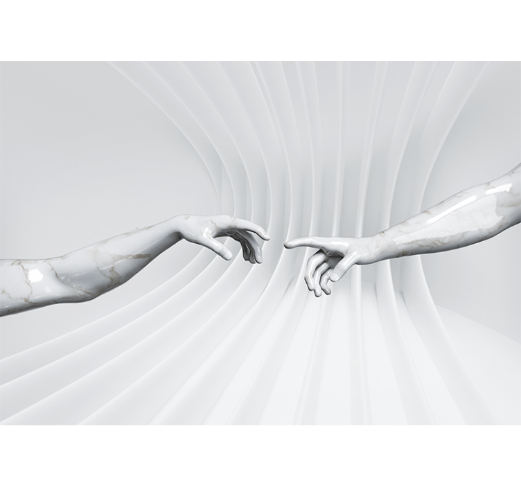 Aadamin optisen illuusion luominen 3d valokuvatapetti - Tenstickers