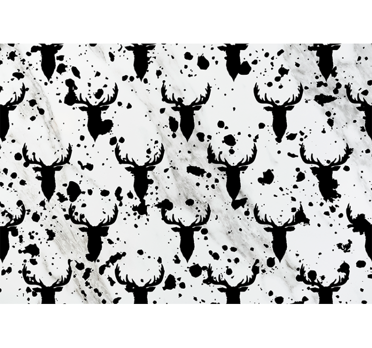 Peura siluetti kuviotapetti - Tenstickers