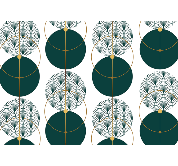 Geometriset fani kuvio tapetit - Tenstickers