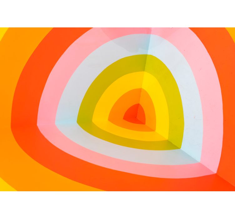 Värikkäät kerrokselliset kaaret abstrakti valokuvatapetti - Tenstickers