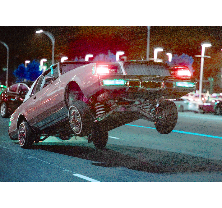 Klassinen auto temppu ajoneuvo valokuvatapetti - Tenstickers