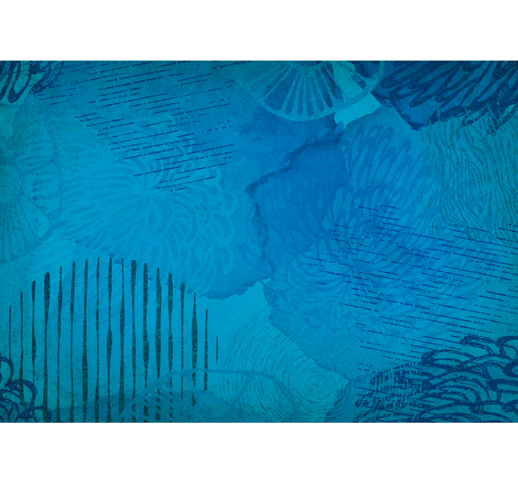 Siniset teksturoidut kuviot abstrakti valokuvatapetti - Tenstickers