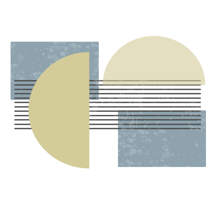 Geometriset muodot taide valokuvatapetti - Tenstickers