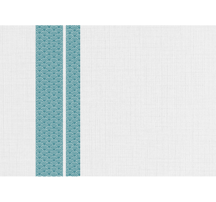 Aaltomainen sininen kuvio valokuvatapetti - Tenstickers