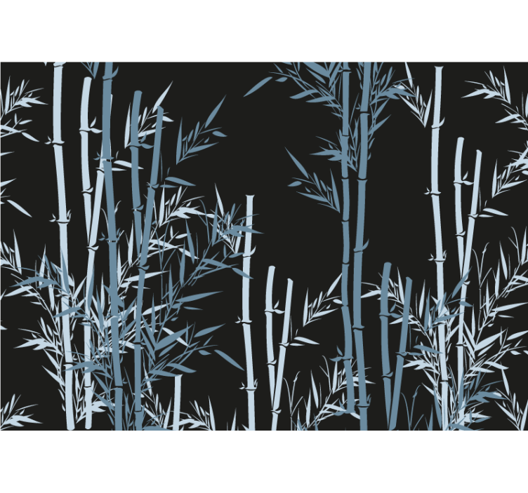 Bambu metsäsuunnittelu valokuvatapetti - Tenstickers