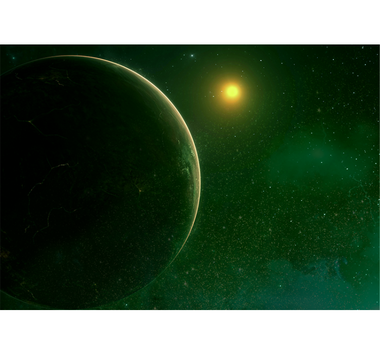 Planeettamainen taivaallinen maisema avaruus valokuvatapetti - Tenstickers