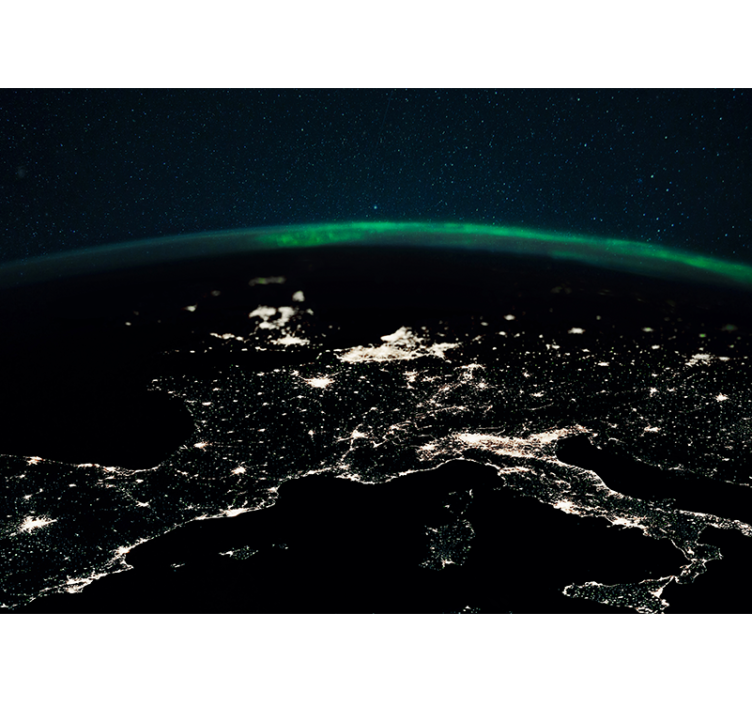 Ilmakuva maasta avaruus valokuvatapetti - Tenstickers