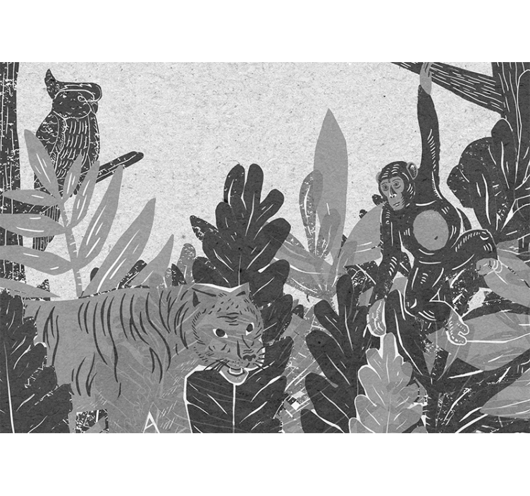 Luonnon eläinmaailman seikkailu valokuvatapetti - Tenstickers