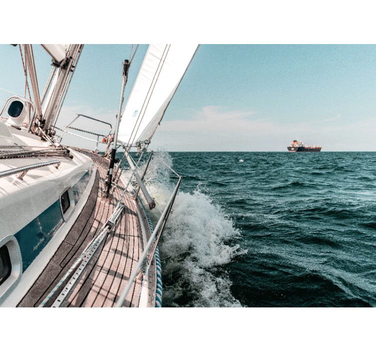 Meri valokuvatapetti purjehdusseikkailu - Tenstickers
