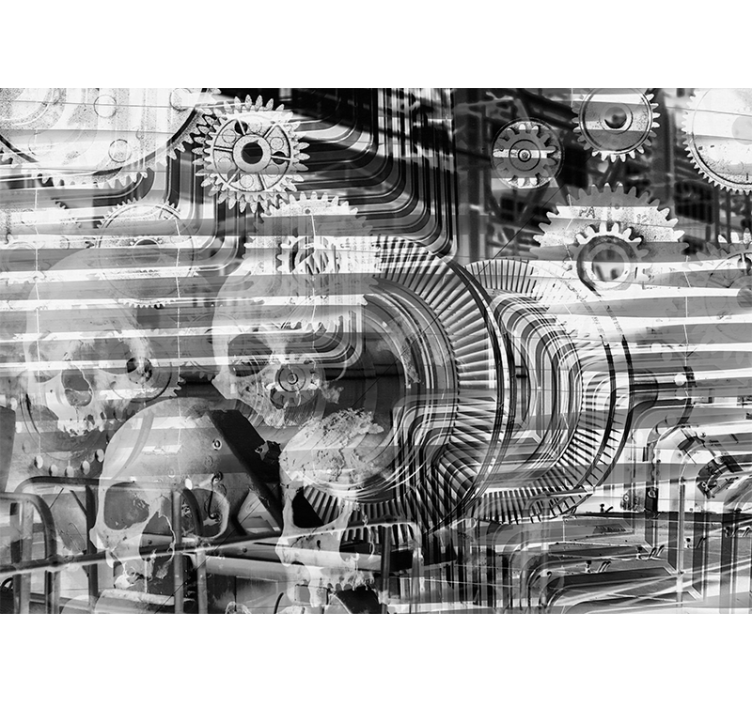 Teollinen vallankumous moderni valokuvatapetti - Tenstickers