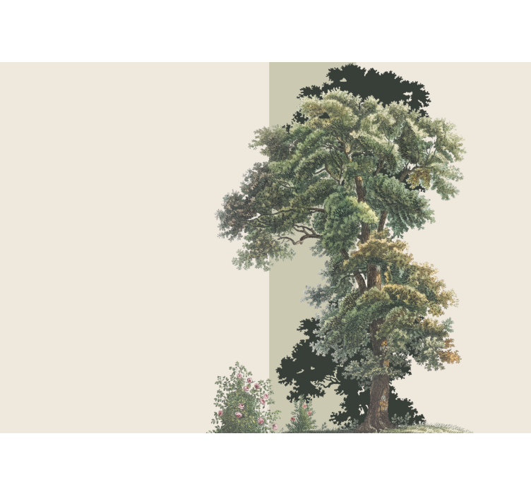 Värikäs lehtimaisema luonto valokuvatapetti - Tenstickers