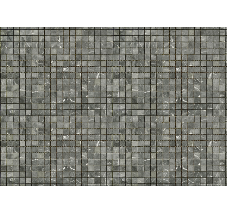 Mustat laatat kylpyhuone valokuvatapetti - Tenstickers