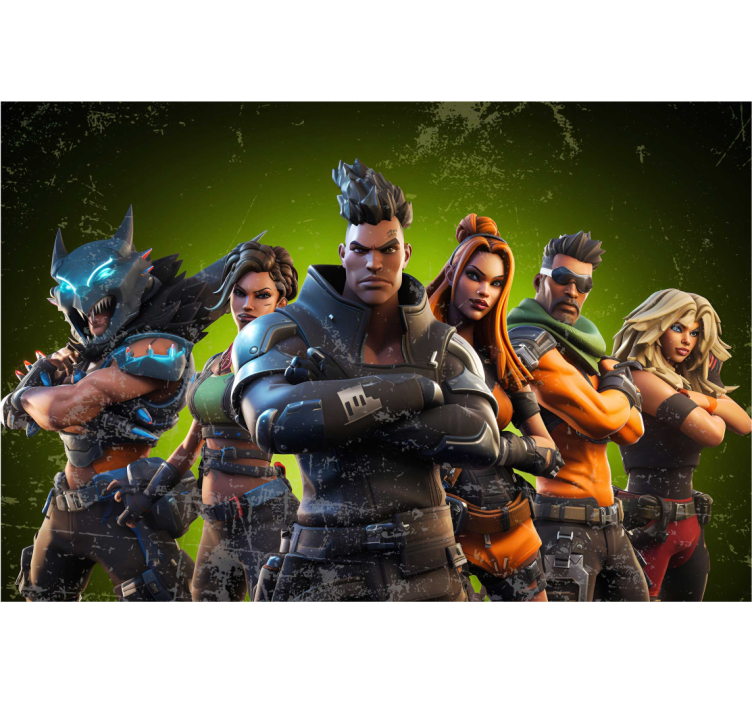 Eeppisiä hahmoja nuoren huone valokuvatapetti - Tenstickers