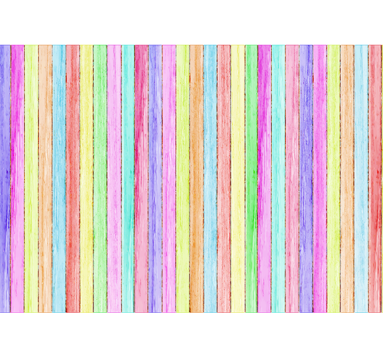 Värilliset puulaudat puinen valokuvatapetti - Tenstickers