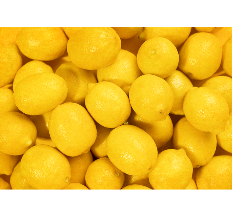 Sitruunat keittiö valokuvatapetti - Tenstickers