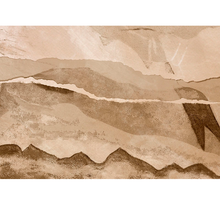 Paperiliuskoja beige valokuvatapetti - Tenstickers