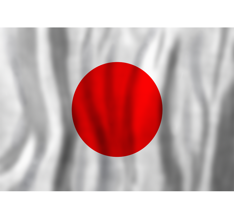 Japanin lippu muut kaupunki ja maa valokuvatapetti - Tenstickers