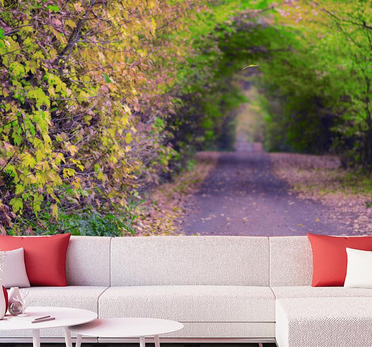 3d-vaikutus vihreässä luolassa 3d valokuvatapetti - Tenstickers