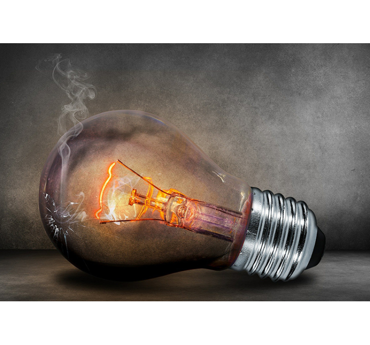 Särkynyt valaistus 3d valokuvatapetti - Tenstickers