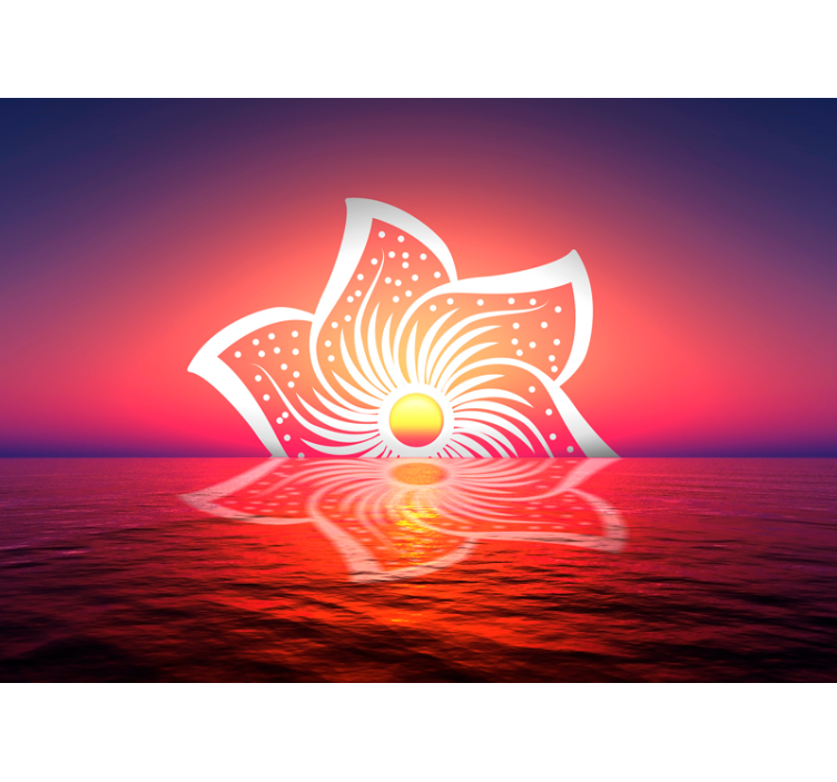 Kaunis paisley kukat abstrakti valokuvatapetti - Tenstickers