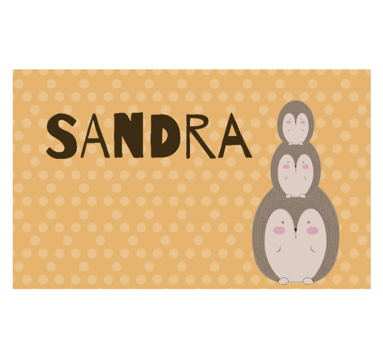 Söpöjä pinottuja siilejä lasten makuuhuoneen valokuvatapetti - Tenstickers