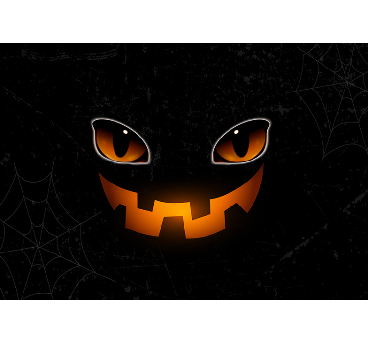 Pelottava halloween-kissa seinä valokuvatapetti - Tenstickers