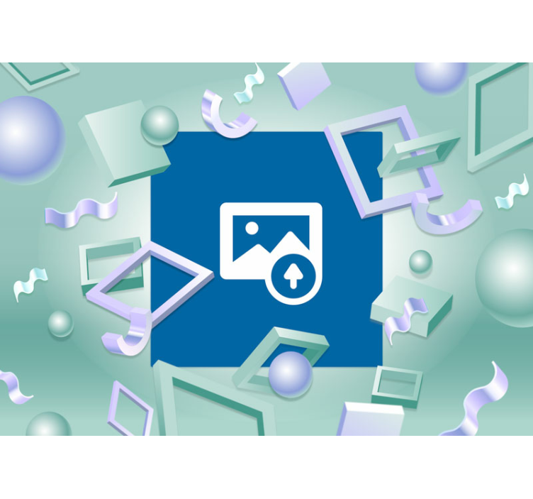 Kukkaa pitelevä käsi kukka valokuvatapetti - Tenstickers