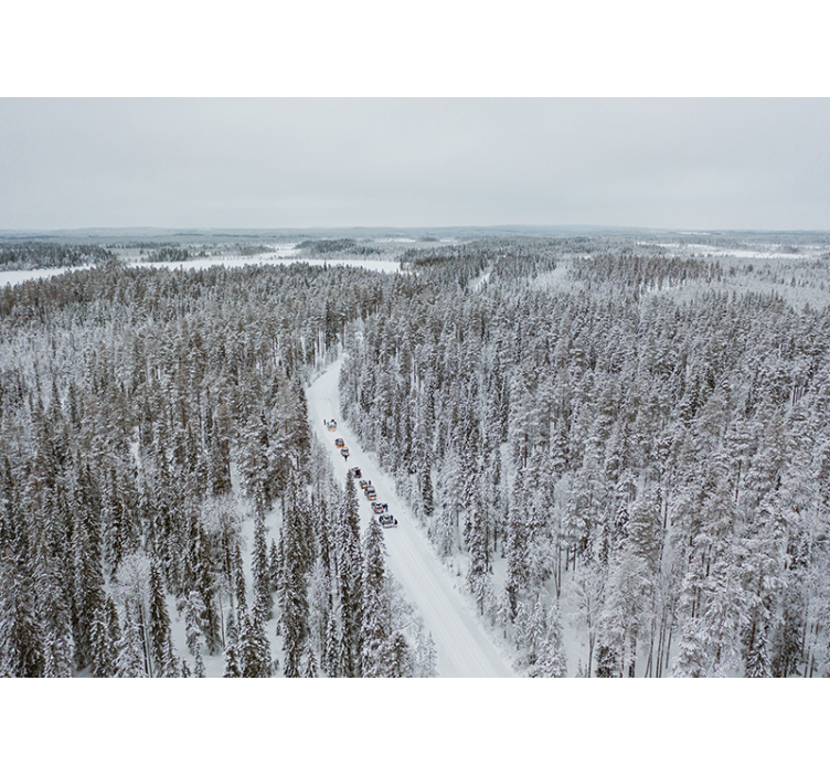 Maisema lumiseinämaalaus valokuvatapetti luonto - Tenstickers