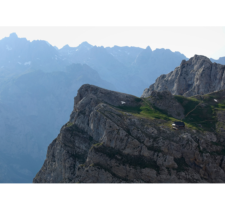 Upea vuoristonäkymä vuori valokuvatapetti - Tenstickers