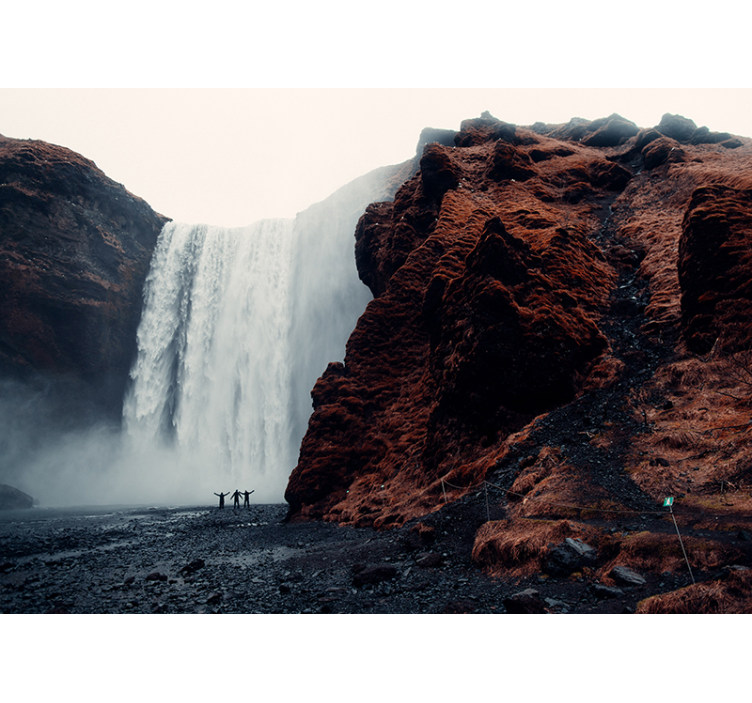 Useita vesiputouksia vesiputous valokuvatapetti - Tenstickers