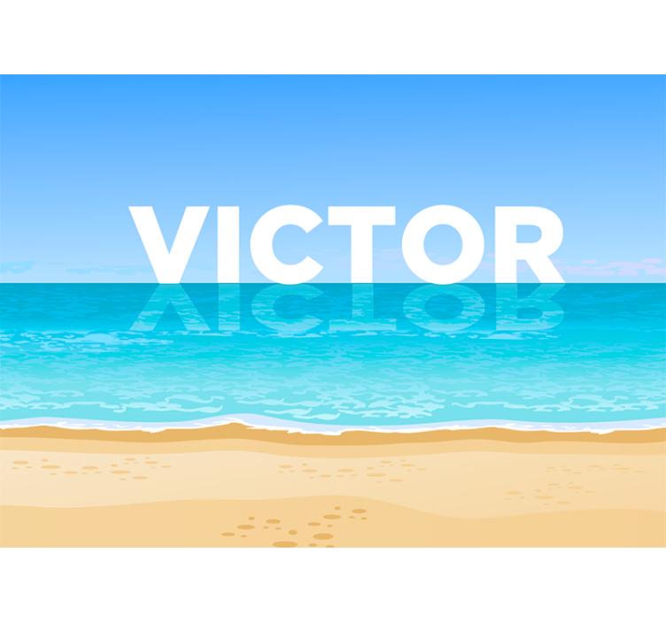 Ranta vedellä meri valokuvatapetti - Tenstickers