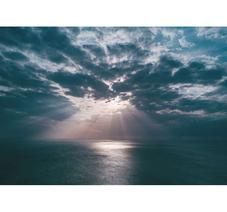 Kävele pilvien läpi taivas valokuvatapetti - Tenstickers