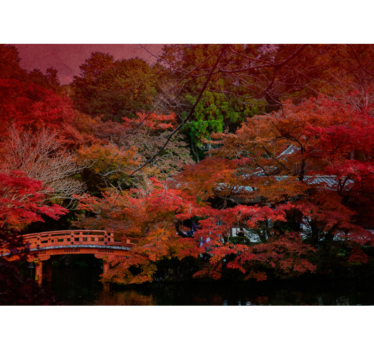 Syksyn rauha luonto valokuvatapetti - Tenstickers