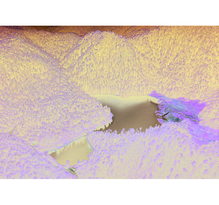 Vuoristojärven seesteisyys maisema valokuvatapetti - Tenstickers