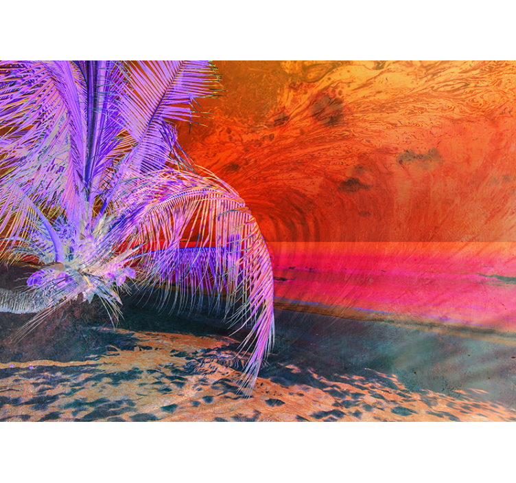 Karibianmeren rannikolla valokuvatapetti luonto - Tenstickers