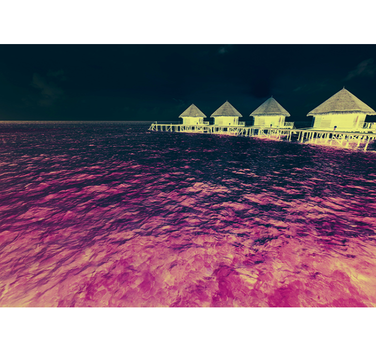 Rauhallinen vesiretriitti järvi valokuvatapetti - Tenstickers