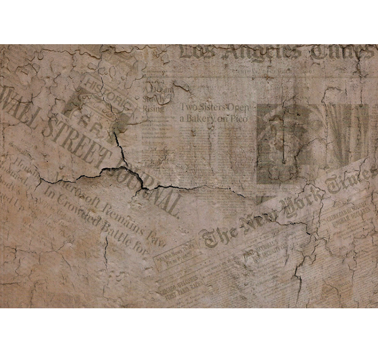 Säänkuluttama vanha tekstuuri valokuvatapetti - Tenstickers