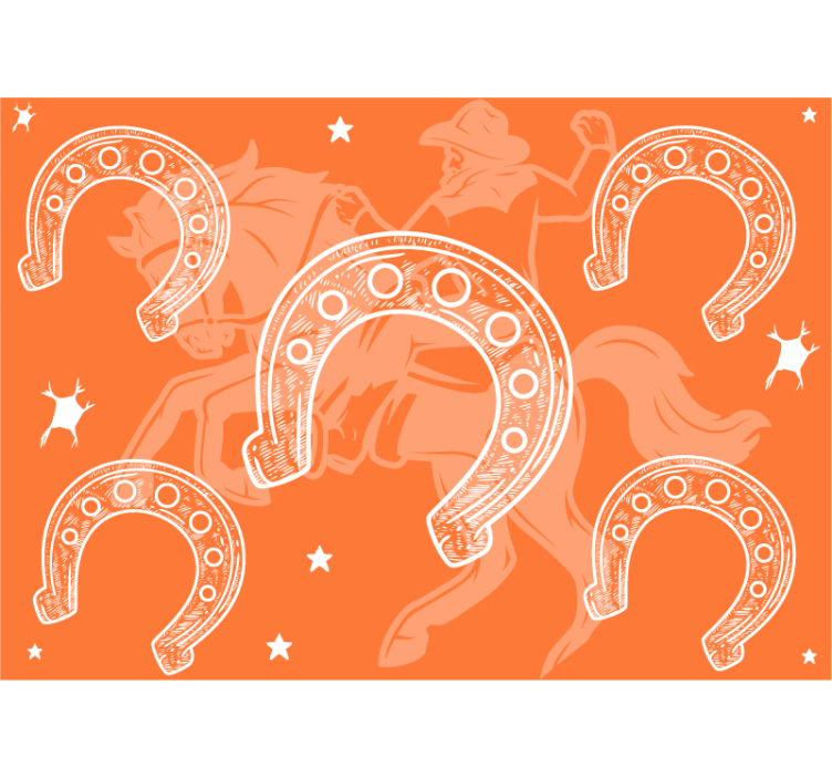 Hieno hevosenkenkä vintage valokuvatapetti - Tenstickers