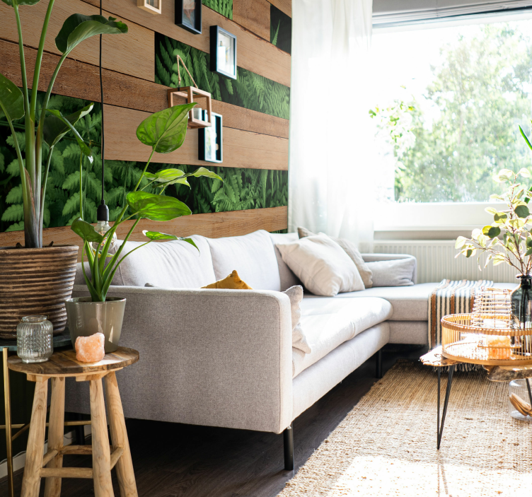 Rehevät vihreyskerrokset luonto valokuvatapetti - Tenstickers