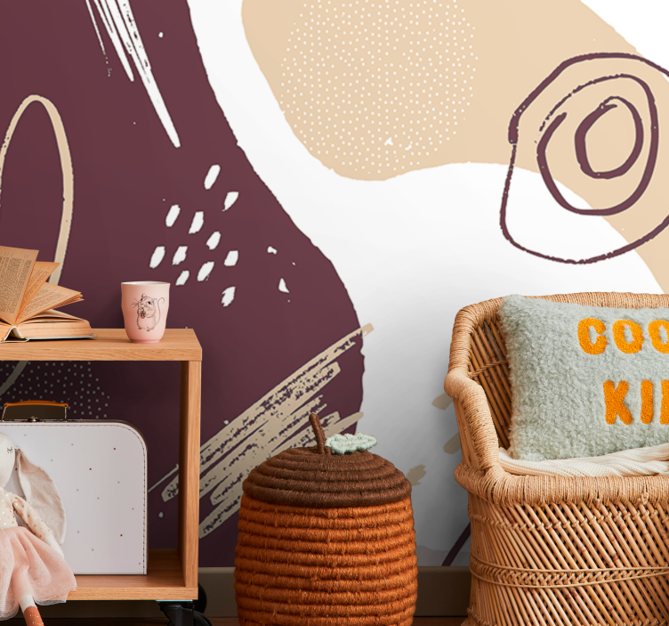 Abstrakteja geometrisia muotoja abstrakti valokuvatapetti - Tenstickers