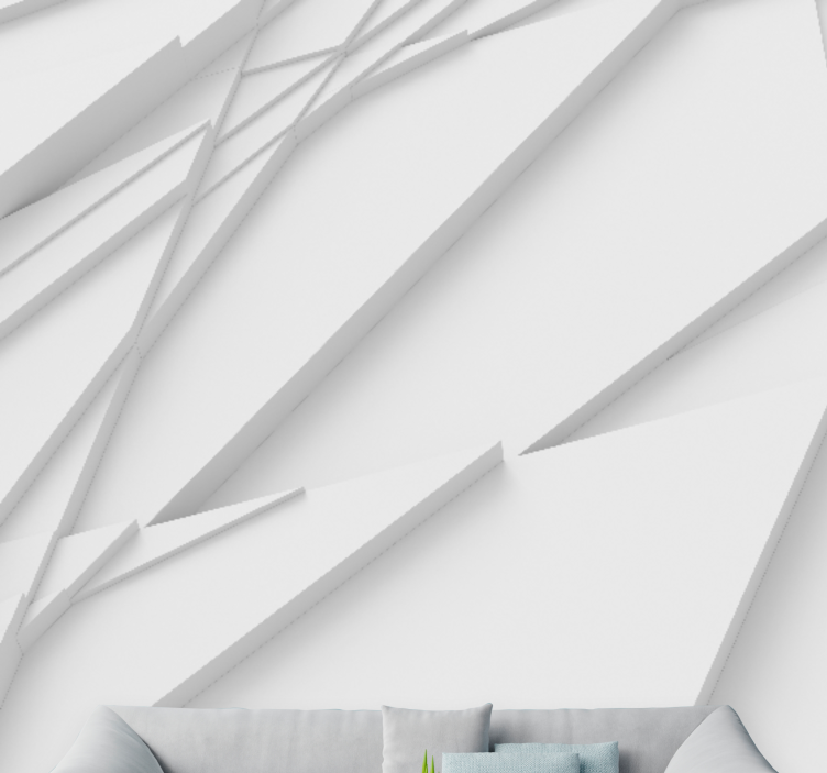 Abstrakti valokuvatapetti geometrisilla kerroksilla - Tenstickers