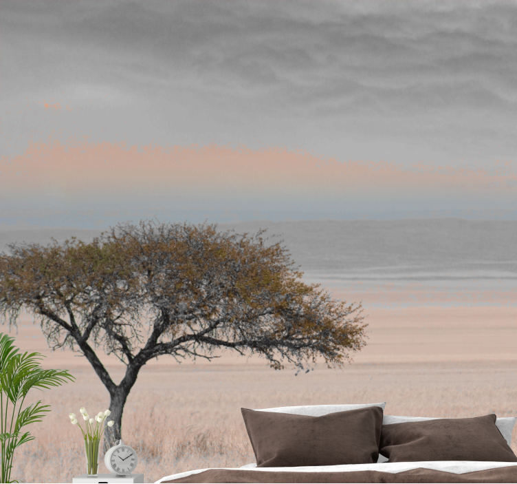 Afrikkalainen savanni 3 väriä Valokuvatapetti vanhempien huoneese - Tenstickers