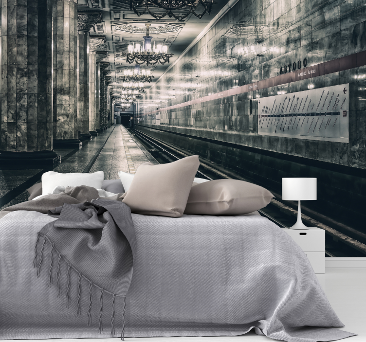 Ainutlaatuinen metroaseman valokuvatapetti - Tenstickers
