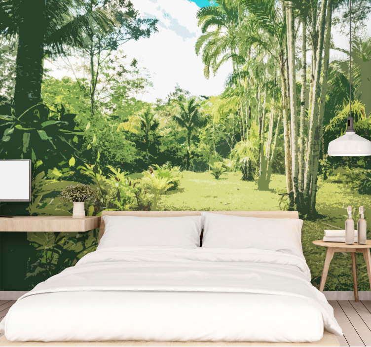 Amazonin viidakko valokuvatapetti metsä - Tenstickers