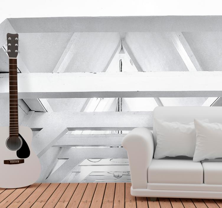 Arkkitehtoniset rakenteet tekstuuri ja kuvio valokuvatapetti - Tenstickers